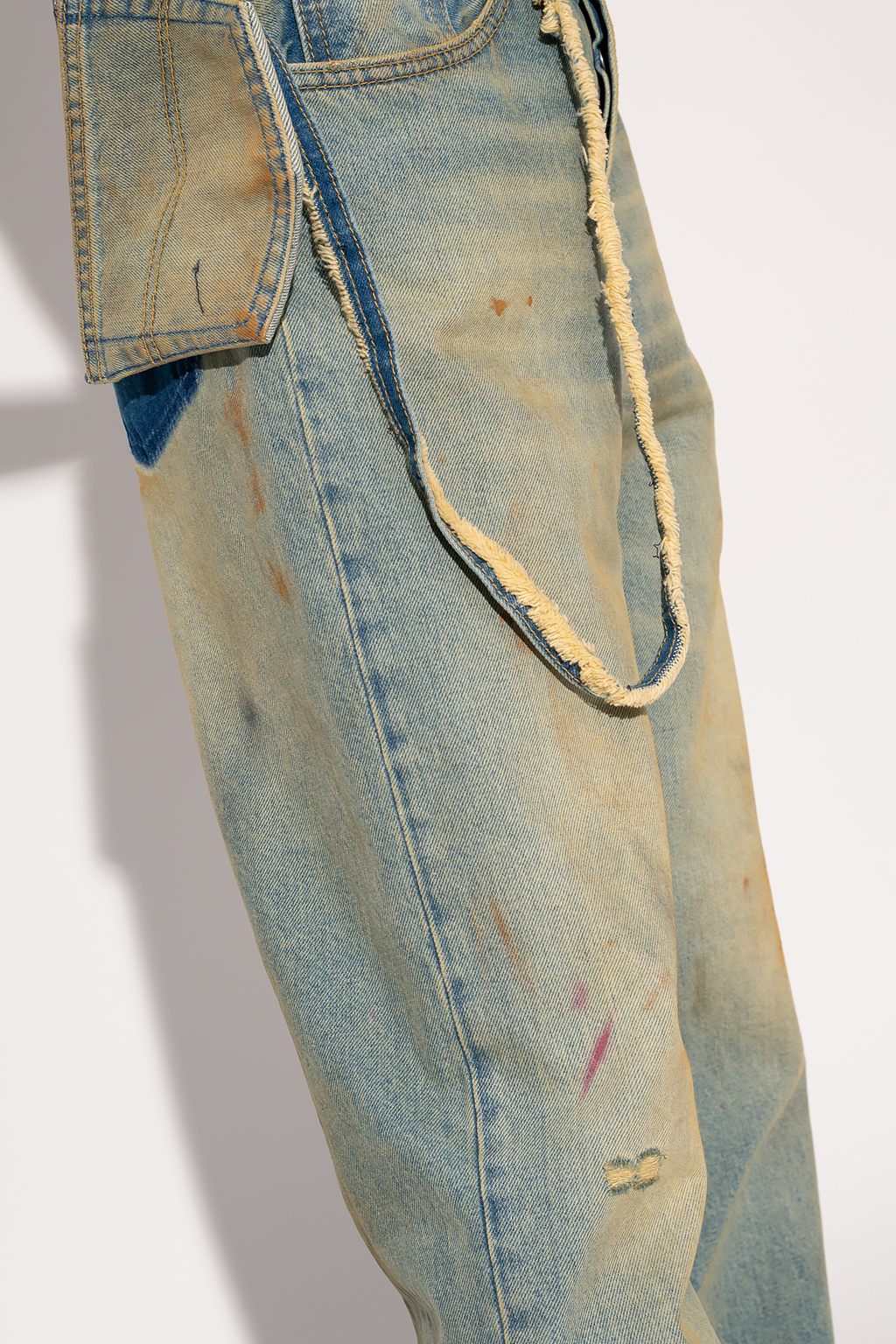 Blue Jeans with vintage - effect Maison Margiela - IetpShops GQ